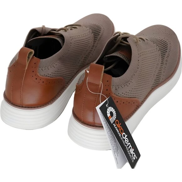 Akademiks Olney Wingtip Knit Oxford Shoes Tan - US 10M EU 43 main image 5
